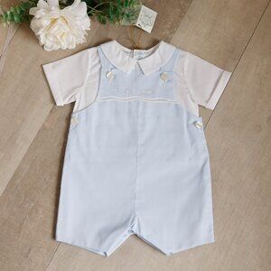 Boy's Heirloom Jon Jon 2 Piece Train Shortall Feltman Brothers CLASSIC NWT